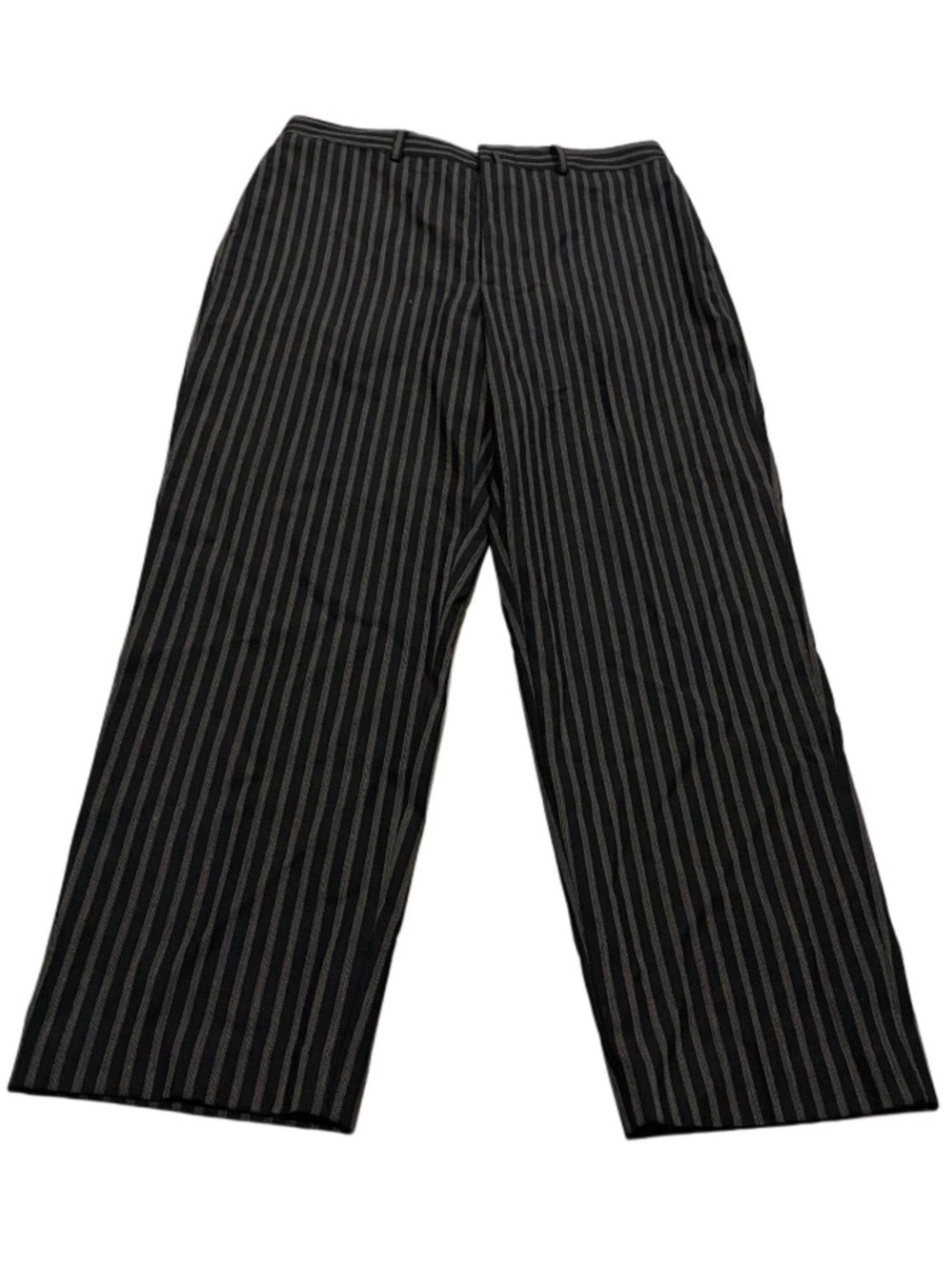 NEW Ralph Lauren Collection Purple Label Wool Pinstripe Pants Ankle 8 $1,390